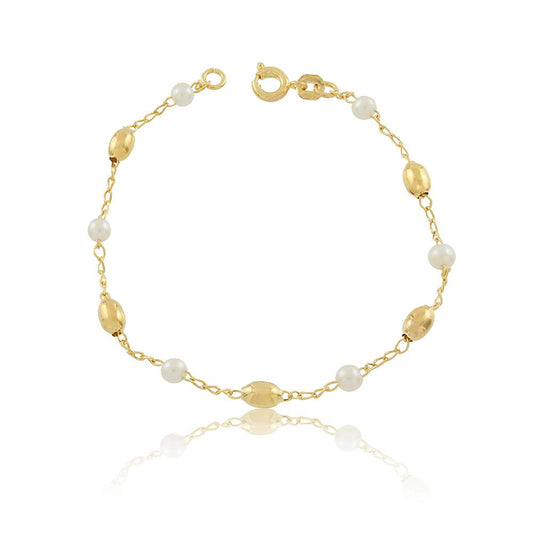 86071 18K Gold Layered Bracelet 18cm/7in