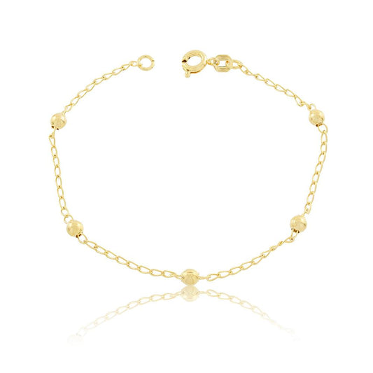 86081 18K Gold Layered Bracelet 18cm/7in