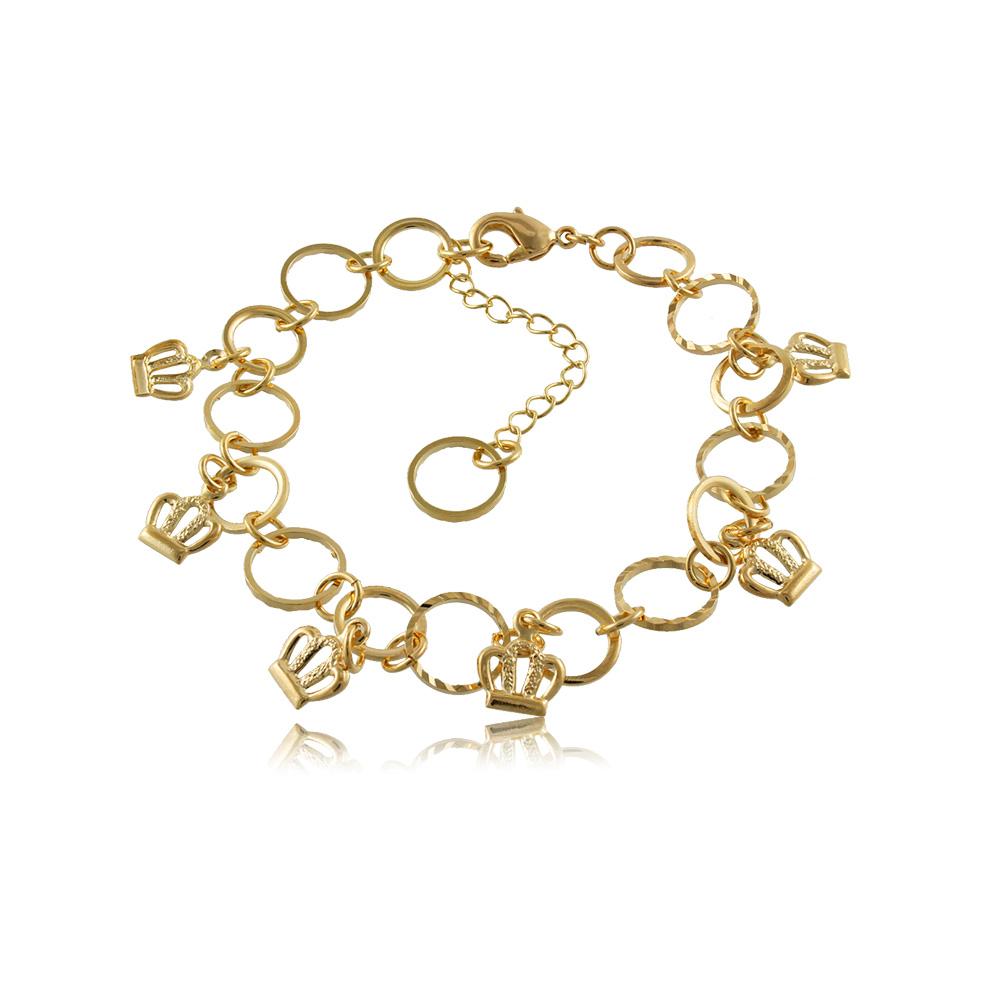 86108 18K Gold Layered Bracelet 18cm/7in