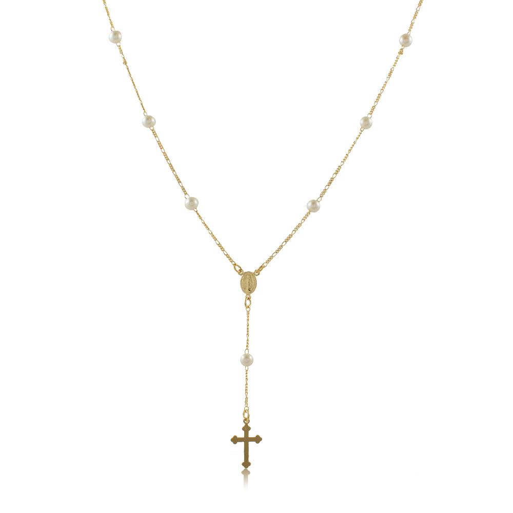 92020 18K Gold Layered -Rosary 45cm/18in