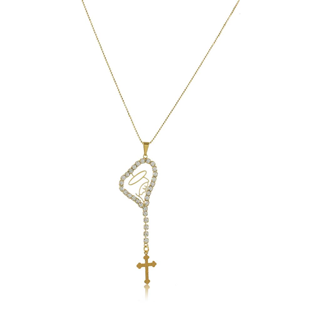 92021 18K Gold Layered -Rosary 45cm/18in