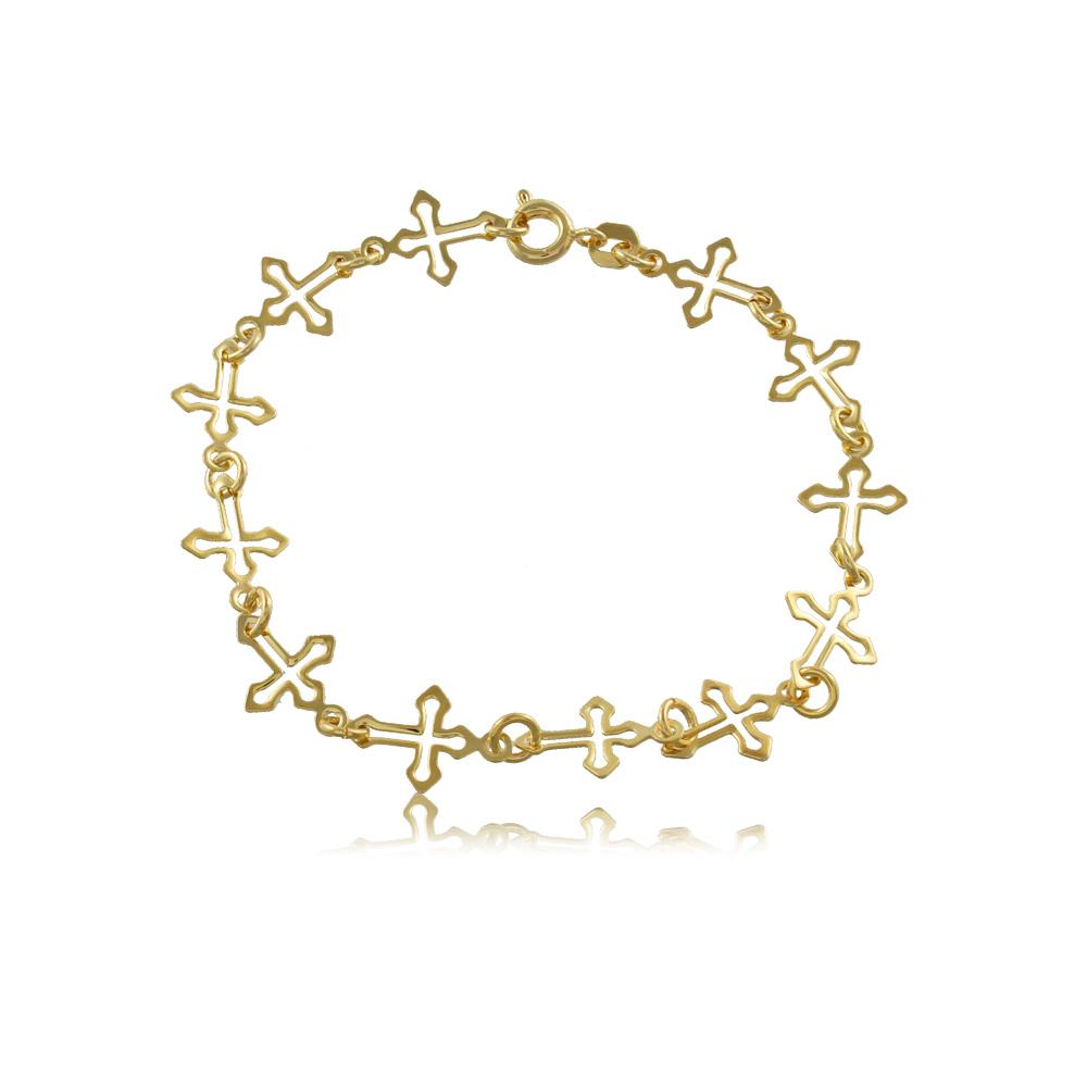 93055 18K Gold Layered -Bracelet 18cm/7in