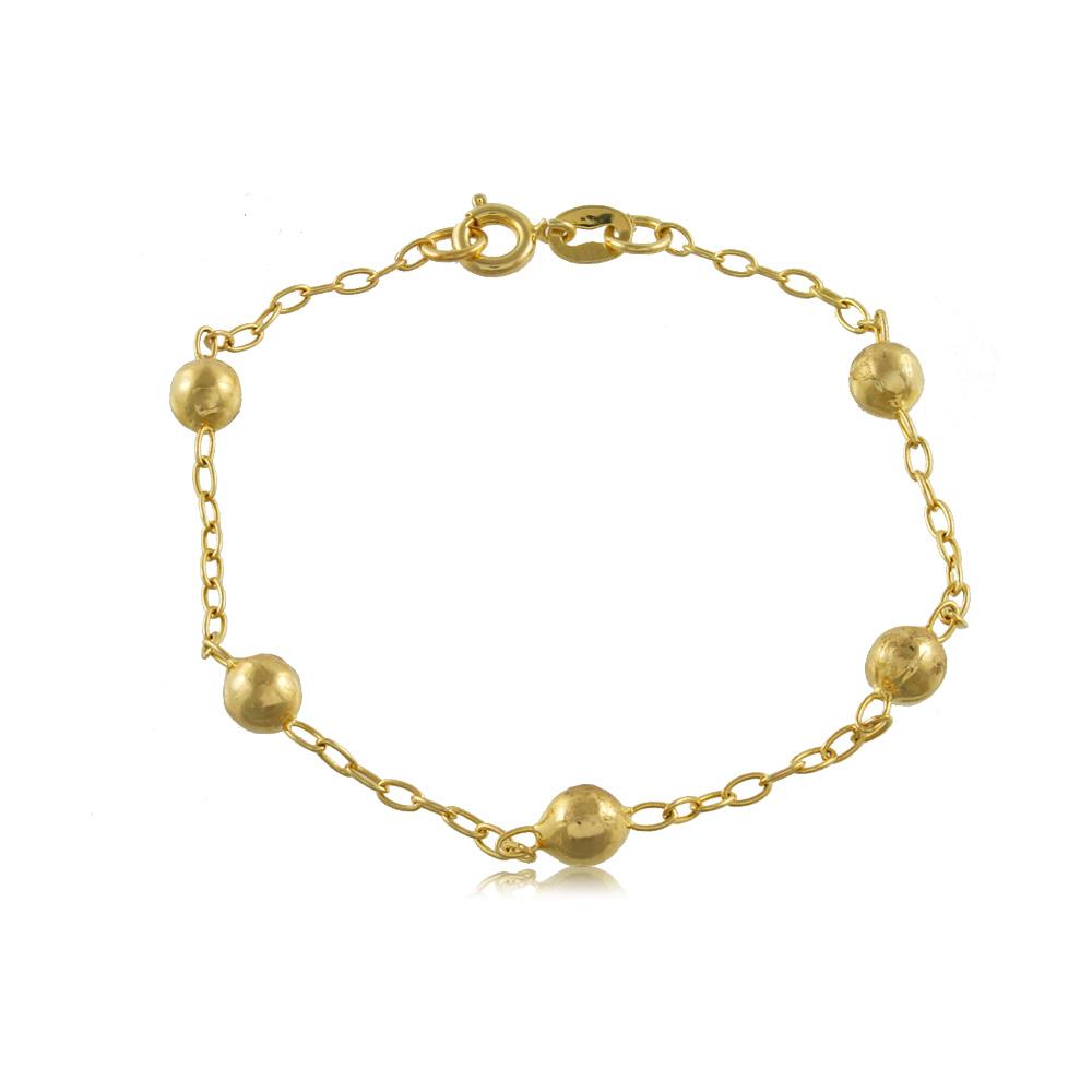 93099 18K Gold Layered -Bracelet 18cm/7in