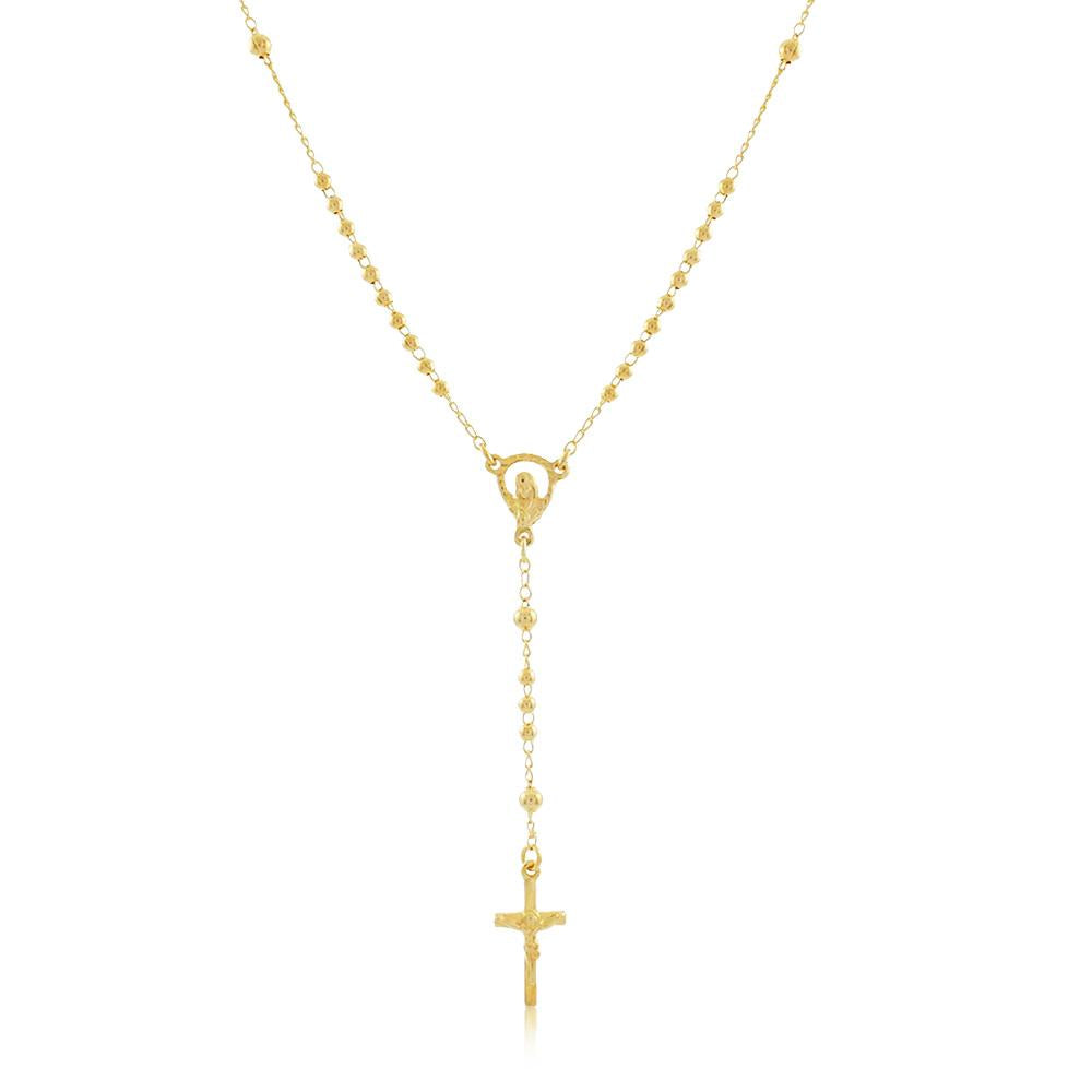 96004 18K Gold Layered Rosary 45cm/18in